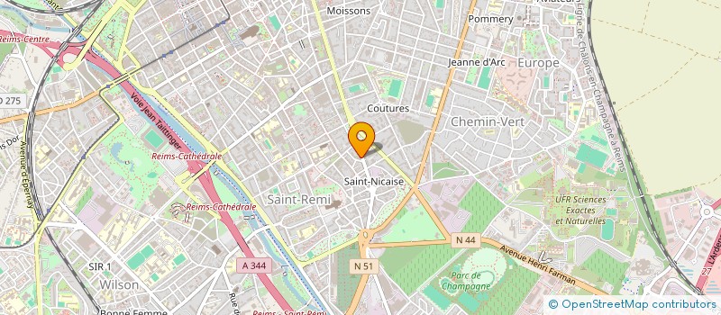 localisation de l'entreprise ASS EUROPEENNE DE CHAMPAGNE ARDENNE  REIMS