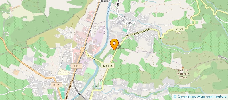 localisation de l'entreprise ASS EVECHE CARCASSONNE  LIMOUX