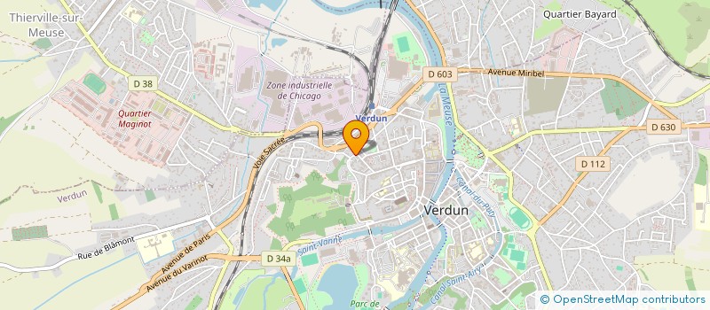 localisation de l'entreprise ASS EVECHE DE VERDUN à VERDUN