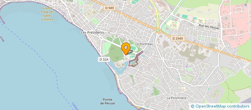 localisation de l'entreprise ASS EVENSTAR PRODUCTIONS à LES SABLES D'OLONNE