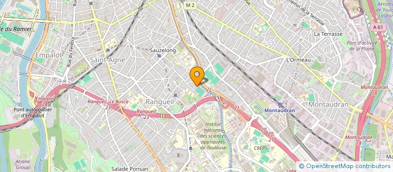 localisation de l'entreprise ASS  EXEL CLUB INFORMATIQUE 31  TOULOUSE