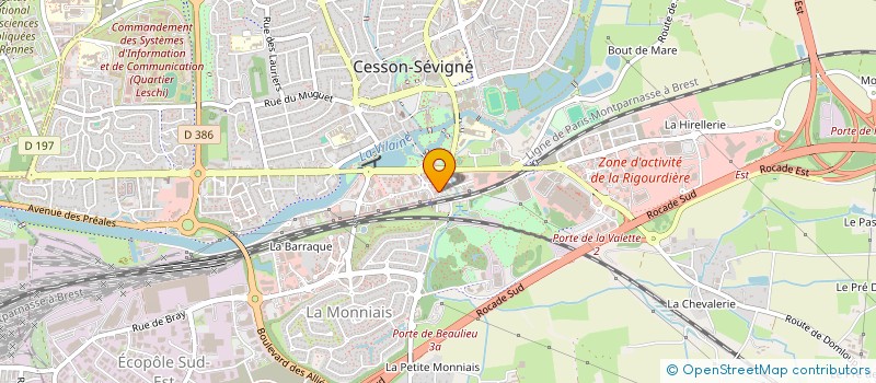 localisation de l'entreprise ASS  EXPERT AGRI  CESSON-SEVIGNE