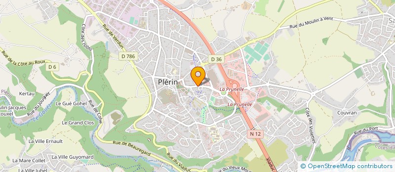 localisation de l'entreprise ASS EXPLOI CTRE CCIAL PLATEAU DE PLERIN  PLERIN