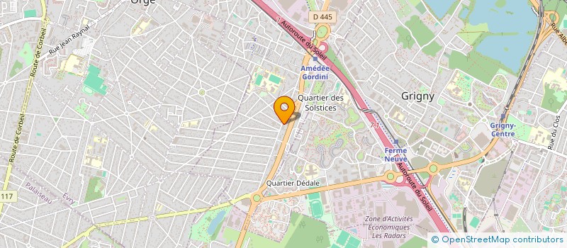 localisation de l'entreprise ASS EXPLOITANT CTRE COMMERCIAL LE MOULIN à VIRY-CHATILLON