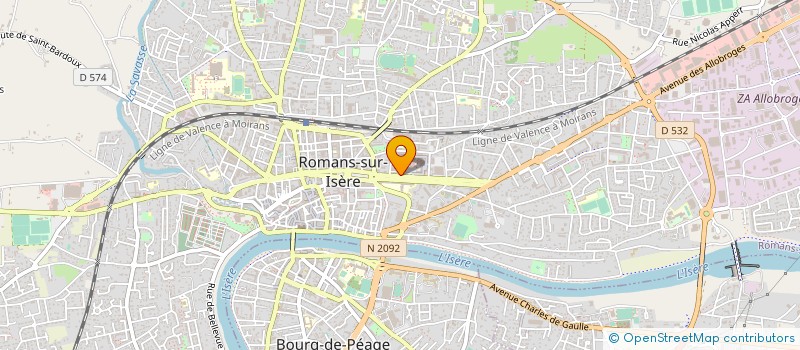 localisation de l'entreprise ASS EXPLOITANTS CENTRE MARQUES AVENUE à ROMANS-SUR-ISERE