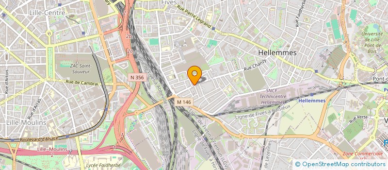 localisation de l'entreprise ASS EXPLOITANTS CTRE CIAL USINE CENTER à LILLE