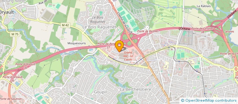 localisation de l'entreprise ASS EXPLOITANTS CTRE COMMERCIAL CONRAIE à ORVAULT
