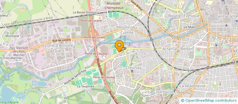 localisation de l'entreprise ASS EXPLOITANTS DU CENTRE CCIAL CLEUNAY à RENNES