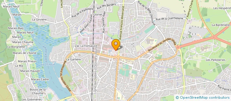 localisation de l'entreprise ASS EXPLOITANTS DU CTRE CIAL LES OLONNES à LES SABLES D'OLONNE