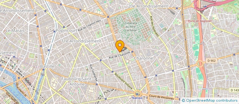 localisation de l'entreprise ASS  EXPOSITION FRANCE BRESIL  PARIS