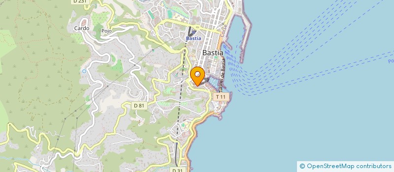 localisation de l'entreprise ASS EXPRESSIONS à BASTIA
