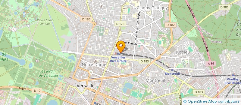 localisation de l'entreprise ASS  EXTERNAT MEDICO PEDAGOGIQUE LE ROND  VERSAILLES