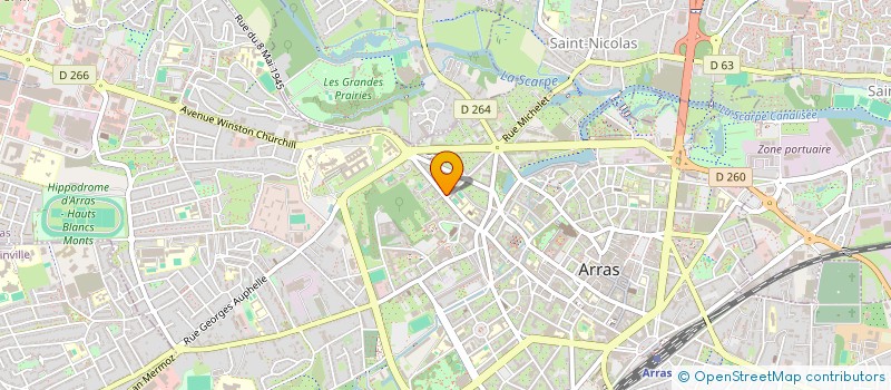 localisation de l'entreprise ASS  F.D.O.G.E.C. à ARRAS
