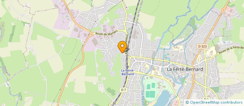 localisation de l'entreprise ASS FAM DE GESTION DU LEAP DU TERTRLYCEE PROFESIONNEL NOTRE DAME  LA FERTE-BERNARD