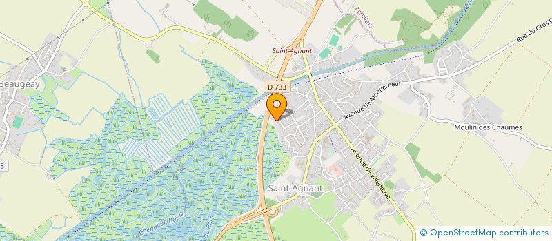 localisation de l'entreprise ASS FAM UP  SAINT-AGNANT