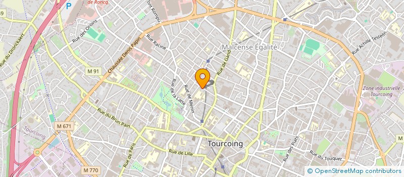 localisation de l'entreprise ASS FAMIL EDUCAT POPUL COLLEGE LIENART  TOURCOING