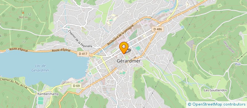 localisation de l'entreprise ASS FAMIL EDUCAT POPULAIRE à GERARDMER