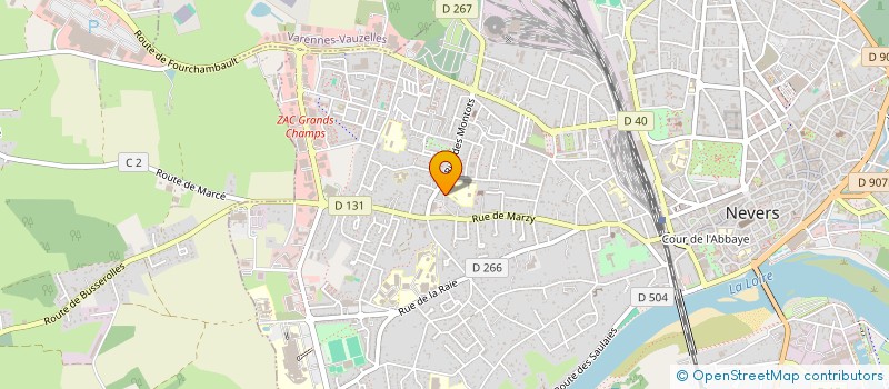 localisation de l'entreprise ASS FAMIL POUR LUTTE CONTRE ILLETRISME à NEVERS