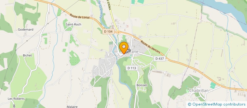 localisation de l'entreprise ASS FAMIL RURAL DE GRANE ET COM AVOIS à GRANE