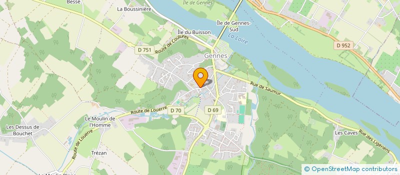 localisation de l'entreprise ASS FAMIL RURALE DE GENNES à GENNES-VAL-DE-LOIRE