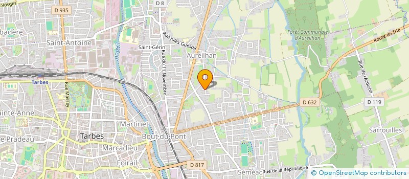 localisation de l'entreprise ASS FAMILHA ARTUS  AUREILHAN