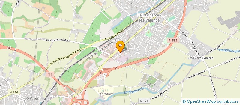 localisation de l'entreprise ASS FAMILIAL AIDE DOMICIL RURAL DROME à SAINT-MARCEL-LES-VALENCE