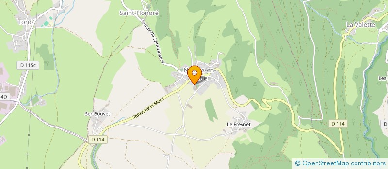 localisation de l'entreprise ASS FAMILIAL RURAL ALPE GRAND SERRE  LA MORTE