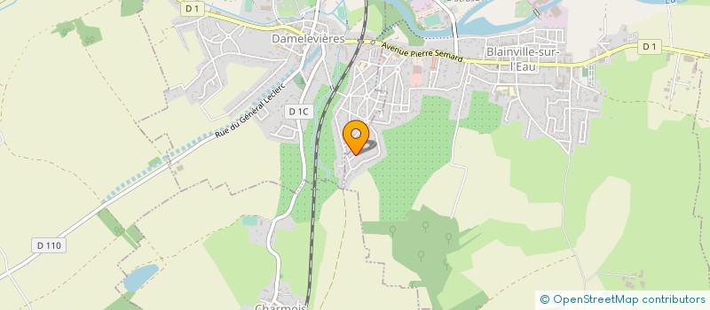 localisation de l'entreprise ASS FAMILIALE BLAINVILLE DAMELEVIERES  BLAINVILLE-SUR-L'EAU