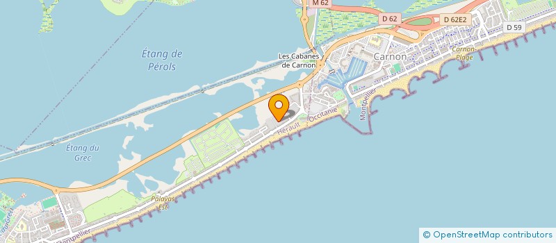 localisation de l'entreprise ASS FAMILIALE CAMPING MONTPELL  PALAVAS-LES-FLOTS