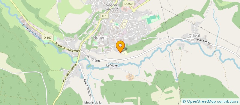 localisation de l'entreprise ASS FAMILIALE CENTRE AERE ET LOISIRS à NOGENT
