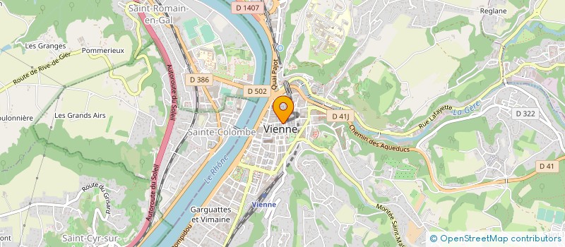 localisation de l'entreprise ASS FAMILIALE D AIDE FAMILIALE  VIENNE