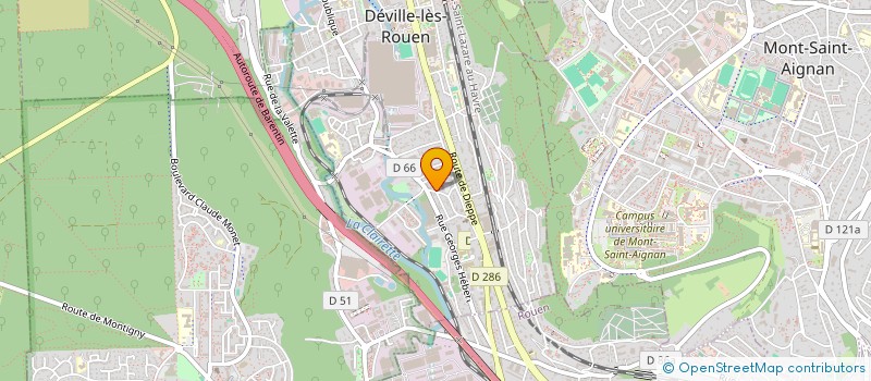 localisation de l'entreprise ASS FAMILIALE DE DEVILLE  DEVILLE-LES-ROUEN