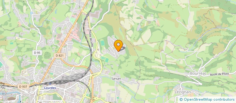 localisation de l'entreprise ASS FAMILIALE DE LA SERRE DE SARSAN  LOURDES