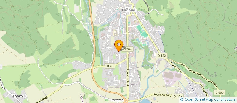 localisation de l'entreprise ASS FAMILIALE DE LAGNIEU  LAGNIEU