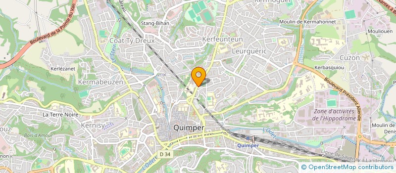 localisation de l'entreprise ASS FAMILIALE DE QUIMPER à QUIMPER