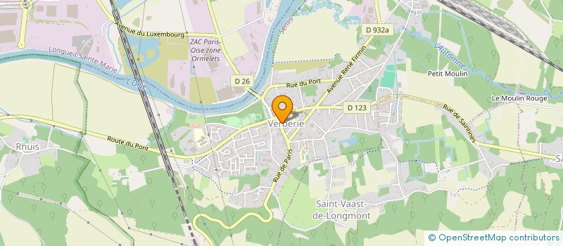 localisation de l'entreprise ASS FAMILIALE DE VERBERIE ET SA REGION à VERBERIE