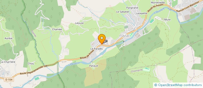 localisation de l'entreprise ASS FAMILIALE DEP GESTION SCES SOCIAUX à PRIVAS