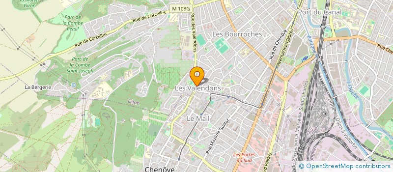 localisation de l'entreprise ASS FAMILIALE DES VALENDONS à DIJON