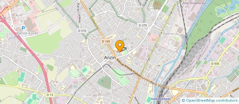 localisation de l'entreprise ASS FAMILIALE EDUC POPULAIRE  ANZIN