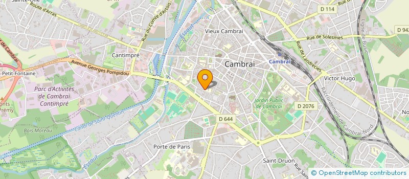 localisation de l'entreprise ASS FAMILIALE EDUCATION POP STE CROIX  CAMBRAI
