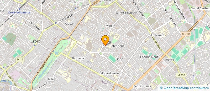 localisation de l'entreprise ASS FAMILIALE EDUCATION POPUL  ROUBAIX