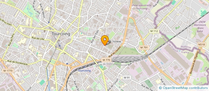 localisation de l'entreprise ASS FAMILIALE FRANCO PORTUGAISE  TOURCOING