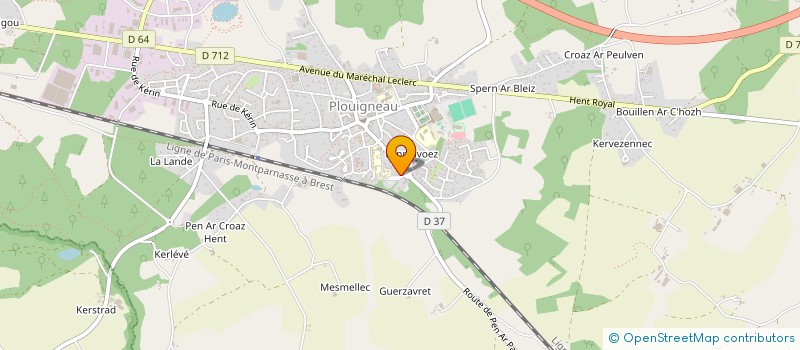 localisation de l'entreprise ASS FAMILIALE GESTION SAINTE MARIE à PLOUIGNEAU