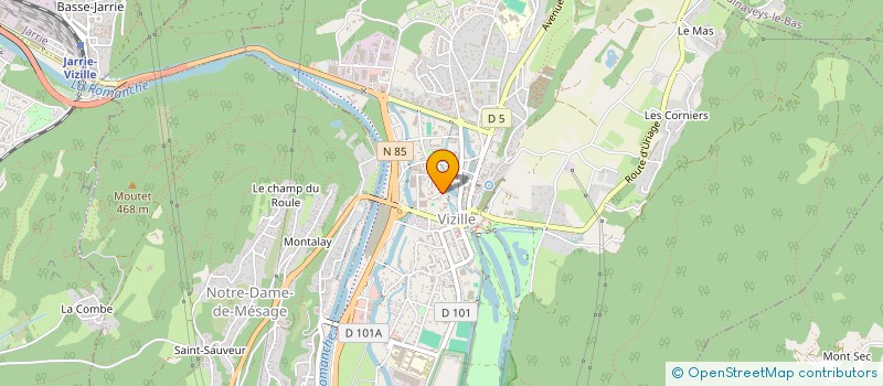 localisation de l'entreprise ASS FAMILIALE INTERCOM DE VIZILLE  VIZILLE