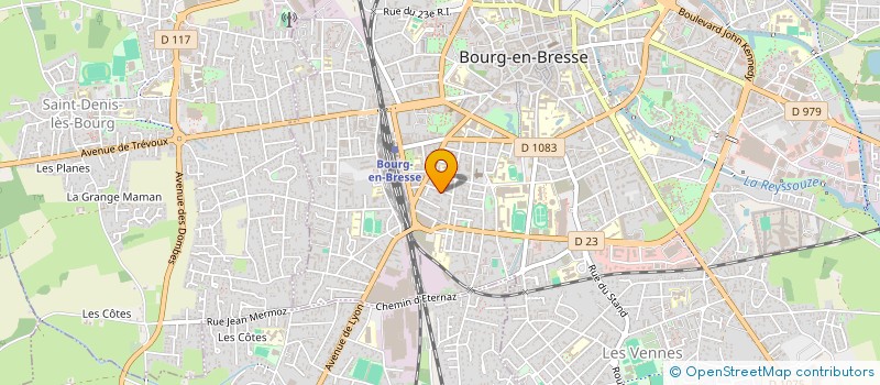 localisation de l'entreprise ASS FAMILIALE INTERPROFESSIONNELLE BOURG à BOURG-EN-BRESSE