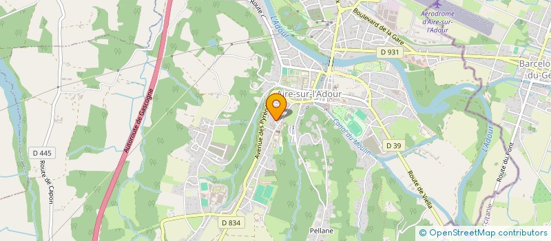 localisation de l'entreprise ASS FAMILIALE LAIQUE AIRE ET TURSAN  AIRE-SUR-L'ADOUR