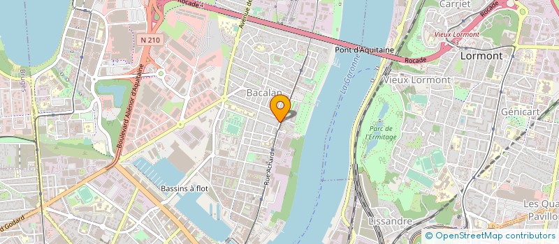 localisation de l'entreprise ASS FAMILIALE LAIQUE BORDEAUX NORD à BORDEAUX