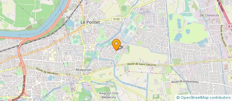 localisation de l'entreprise ASS FAMILIALE LAIQUE LA PONTETIENNE  LE PONTET