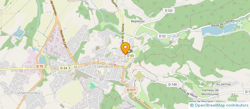 localisation de l'entreprise ASS  FAMILIALE LYCEE PRIVE PAUL CLAUDEL  CREMIEU