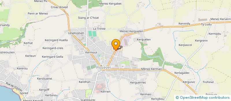 localisation de l'entreprise ASS FAMILIALE MAISONS ACCUEIL FINISTERE à POULDREUZIC